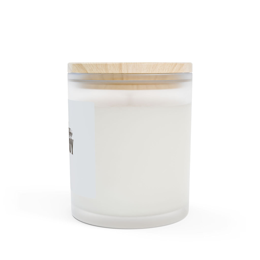 Cozy Up Here Cowboy Frosted Glass Candle, 11oz, Oakmoss & Amber